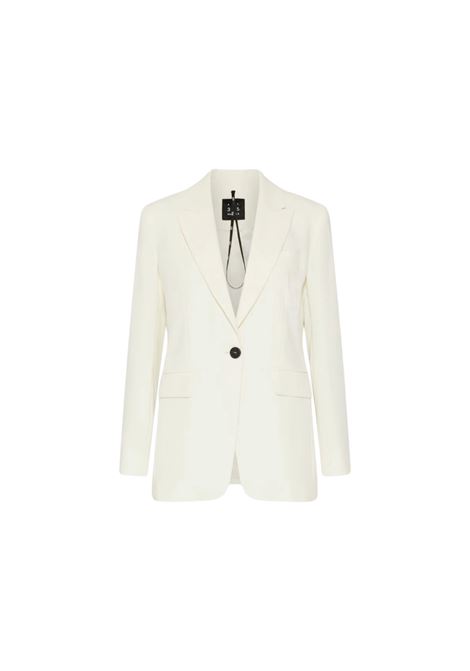 Giacca monopetto in envers satin - BIANCO LANA Marella articolo 365 | KELLY001